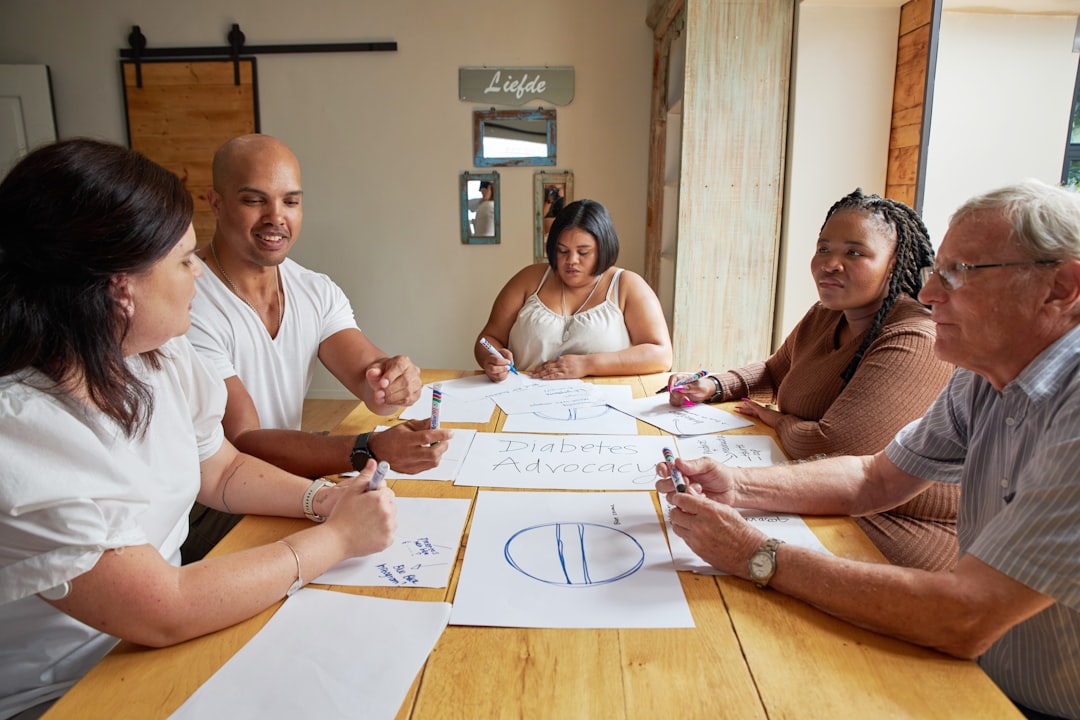 A Modern High End Clean Image Depicting A Diverse Group Of People Engaged In Financial Planning I